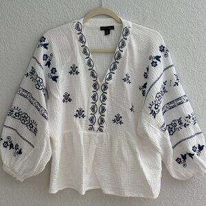 Gauze Peasant Style Tunic